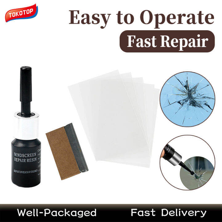 Windshield Crack Repair Kit Car Window Glass Liquid Repair Set for