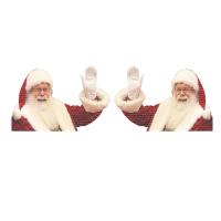 2Pcs Car Rear Window Stickers Car Stickers Window Stickers Christmas Decoration for the Elderly