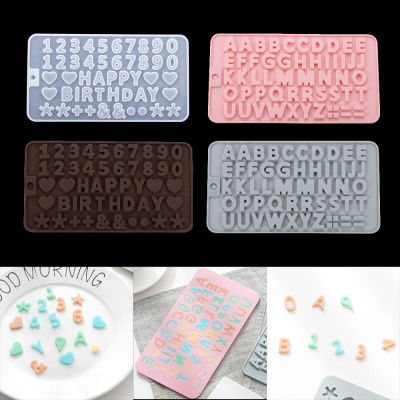 Letter Mold Alphabet Number Silicone Molds Crystal Pendant Epoxy Resin Mould for DIY Resin Crafts Jewelry Making Accessories
