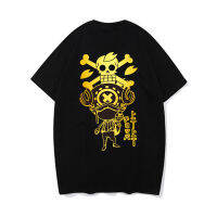 Oversized T-Shirt One Piece Print T-Shirt Gold Graphic Hip Hop Style Clothing เสื้อยืดลำลองฤดูร้อน S-5XL