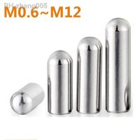 2-50pcs 304 Stainless Steel Round Head Pin Cylindrical Pin Positioning Pin Solid Fixed Pin M0.6 M1M1.5 M2M2.5 M3M4M5M6 M8M10 M12