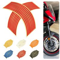 ﹉㍿ Motorcycle Wheel Sticker Motocross Reflective Decals Rim Tape Strip For Yamaha XMAX 125 250 400 300 1700 1200 125 VMAX