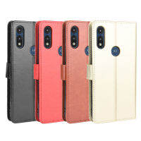 เคสแบบกระเป๋าสตางค์สำหรับ Motorola E 2020 360องศา,ปกหนังอัจฉริยะพับได้ป้องกันการสูญหายกันกระแทกสำหรับ Motorola E 2020