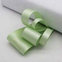 5 Meter/Lot Seafoam Green Color Grosgrain Satin Ribbon Polyester Silk Tapes 6mm 9mm 16mm 25mm 38mm Gift Wrapping  Bags