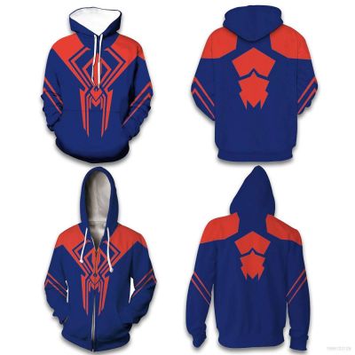 Ag เสื้อแจ็กเก็ตคอสเพลย์ Spider-Man Across the Spider-Verse 3D แขนยาว มีซิป สําหรับเด็ก ผู้ใหญ่ ทุกเพศ