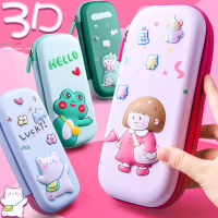 Cartoon Pencil Case Stationery Box Large Capacity Boy Girl Child Double Layer Cute 3d Pencil Bag Student Storage School Supplies