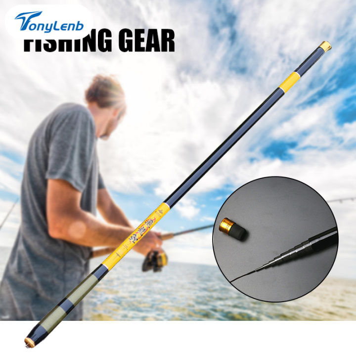 Fishing Pole Retractable Hand Pole, Hand Fishing Rod Super Hard Carbon  Fiber Carp Telescopic Stream Pole Freshwater River Fishing Rod