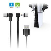 VR Charging Cable Magnetic For PS VR2 Controller Fast Charger Line 2 In 1 USB To Type C Elbow Cables for Sony PSVR2 Accessories