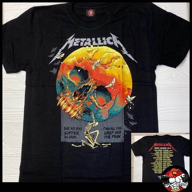 〓Rock Band Metallica Black Shirt | Lazada PH