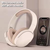 หูฟังบลูทูธครอบหูชุดหูฟัง Hi-Fi สเตอริโอไร้สายเบสหนักหูฟังพร้อมไมโครโฟนสำหรับเครื่องเล่นเกมส์ Tf/aux เครื่องเล่นเพลงกับไมโครโฟน/วิทยุสำหรับเป็นของขวัญ