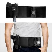 【cw】 Multifunctional Tactical Waist Bag Holster Left and Right Hand Invisible Belt Neoprene Breathable Waistband Tactical Neoprene ！