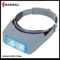 ?Quick Arrival?Portable Headband Magnifier 1.5x 2x 2.5x 3.5x Illuminated Magnifier Lightweight Adjustable Band for Reading Jewelers Watch Repair Supplies?Arrive 1-3 Days?