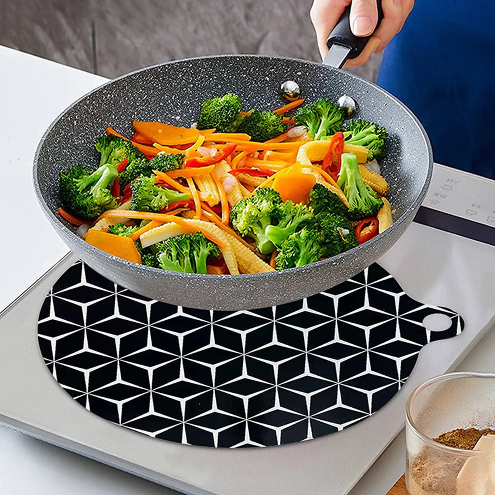 romaine Induction Cooktop Mat HighTemperature Resistant Fireproof Waterproof Protection