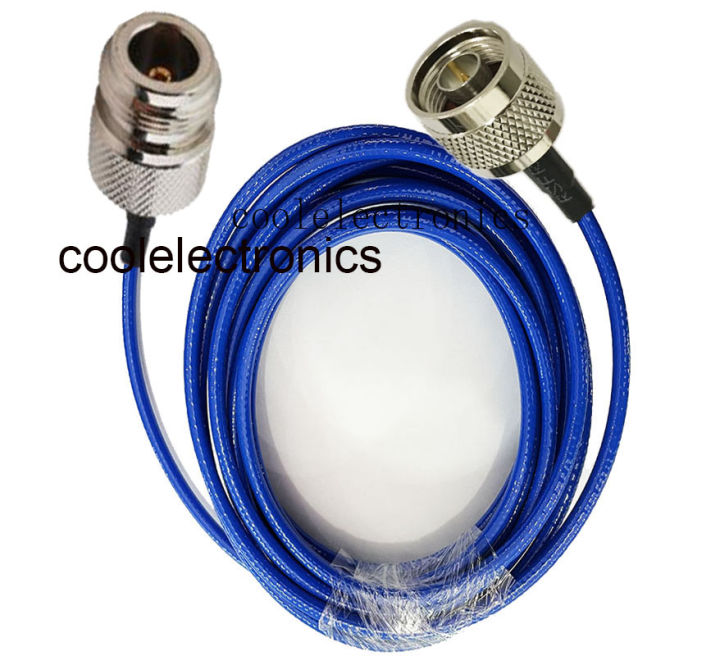 Blue Soft RG142 N Male to N Female RF Crimp Coax Pigtail Connector Cable 10/15/20/30/50cm 1/2/3/5/10M