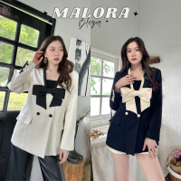 MAROLA BLAZER #SM1260  เติมเต็มลุคของคุณด้วย BLAZER ตกแต่งโบว์สุดน่ารัก และเก๋ไปพร้อมกัน มีกระดุมช่วงโบว์ไซน์ทันสมัย