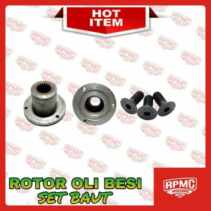 ROTOR OLI BESI BALANCER TOPI MESIKO SET BAUT L CB GL MEGAPRO TIGER ...