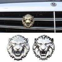 【car parts】1X 3D โลหะกระจกใหม่ Lion Head Emblem Badge โลโก้รถสติกเกอร์รูปลอก Auto ตกแต่งป้ายรถจักรยานยนต์รถจัดแต่งทรงผม