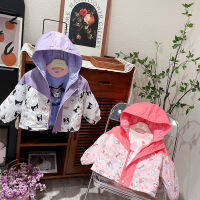 Sanrio Kuromi เด็กข้นแจ็คเก็ต Windproof Melody ของฉันการ์ตูนสบายๆกลางแจ้งเสื้อกันหนาวหมวกน่ารักแฟชั่น Pizex อะนิเมะเสื้อสาวของขวัญ