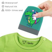 ✹▼ Name Stamp Clothing Kids - Clothing Stamp Customized Non-Fading School Uniform Dinosaur Unicorn Stamps Custom Name Stamp
