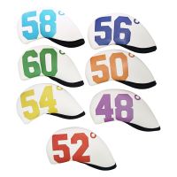 iron sets club head covers mens and womens protective sleeves white rubber digital cap 7 packs