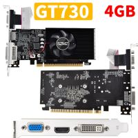 GT730 4GB DDR3 128Bit Graphics Card with HDMI-Compatible VGA DVI Port PCI-E2.0 16X Computer Graphics Video Card GT610 For PC Cables