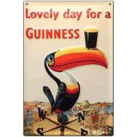 Boggevi Kells Lovely Day สำหรับ Guinness - Guinness Toucan Weathervane ป้ายโลหะ-ป้ายดีบุกโลหะโปสเตอร์ของขวัญ200มม. X 300มม. ใหม่