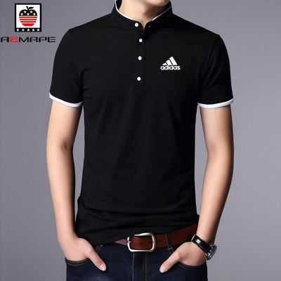 New Men Cotton Polo Fashion Business Polo T-Shirt Short Sleeve Summer Shirt