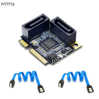 【☑Fast Delivery☑】 xuren5304977 2พอร์ต Mini Pci Express To Sata 3.0 Converter ฮาร์ดการ์ดต่อขยายพร้อมสายเคเบิ้ล Sata สำหรับคอมพิวเตอร์พีซีเพิ่มในการ์ด Sata