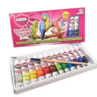 (KTS)ชุดสีเทมพาร่า  Masterart Tempera Color 5ml. 12สี