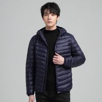 [COD] Cross-border large size mens down jacket version winter new 50 white duck warm light men