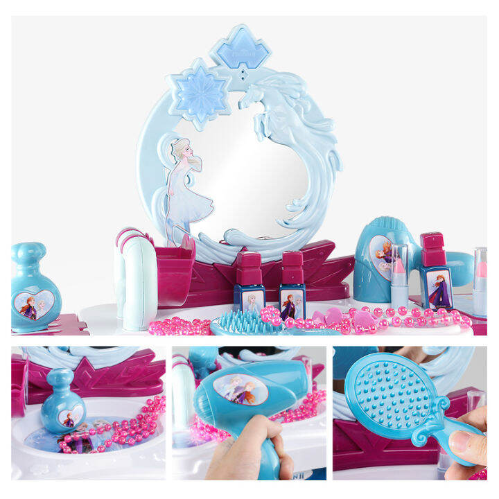 Frozen dressing table trolley suitcase Princess Elsa toy Aisha dressing