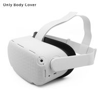 Dustproof Gaming Headset Soft VR Accessories Easy Install Silicone Protective Cover Shell Skin Anti-collision For Oculus Quest 2