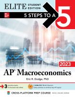 หนังสืออังกฤษใหม่ 5 Steps to a 5: AP Macroeconomics 2023 Elite Student Edition [Paperback]