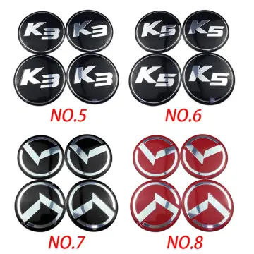 For Kia Kn Logo K2 K3 K5 K4 Kx7 Rio Sportage Forte Seltos Optima Soul Ceed  Car Front Bonnet Hood Emblem Tail Trunk Badge Sticker