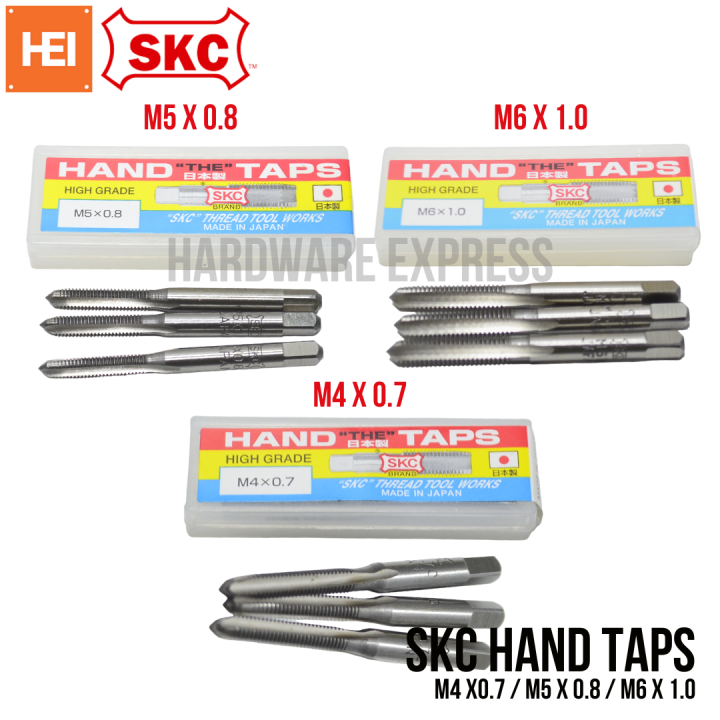 SKC Thread Tool Hand Taps High Grade M6x1.0 M5x0.8 M4X0.7 (Made in ...