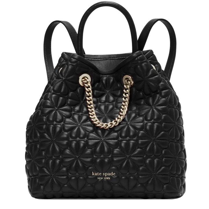 Kate Spade Bloom Medium Backpack Bag in Black k4370 | Lazada Singapore