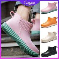 COD dsdgfhgfsdsss oeggeo shop Womens Shoes Short tube waterproof and antiskid chef shoes