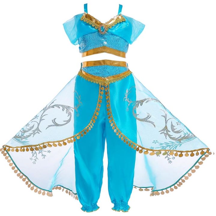 princess-dress-up-of-jasmine-aladdin-and-the-magic-lamp-girls-birthday-party-costume-cosplay-top-pants-wig-for-kids