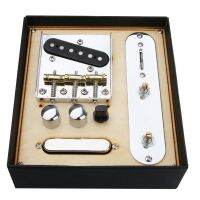 WK-Chrome Loaded Tl Bridge Saddle Bridge With Pickup Mount Iron Line Plate Set For TL Guitar Instrument Parts Accessory