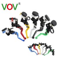 Hydraulic Brakes Motorcycle Brake Lever Master Cylinder Clutch Levers Pumping Brake Oil Storage Kit Fuel Tank Set 7/8 22mm