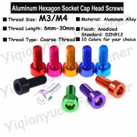 3 Buah/5 Buah M3 M4 DIN912 Warna-warni Aluminium Hexagon Soket Topi Kepala Sekrup Allen Kunci Sekrup dengan Benang Kasar 10 Warna