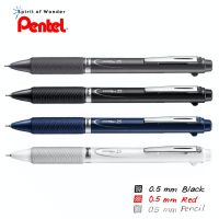 Pentel Energel 2S ปากกาพร้อมดินสอกด เพนเทล 0.5mm (หมึกดำ + หมึกแดง + ดินสอ)