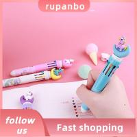 RUPANBO039392692ปากกาลูกลื่นลายการ์ตูนการ์ตูนยูนิคอร์นดวงจันทร์ยูนิคอร์นปากกาลูกลื่นแท่งวิเศษเครื่องเขียนใช้งานได้จริงโรงเรียนประถมปากกาลูกลื่น