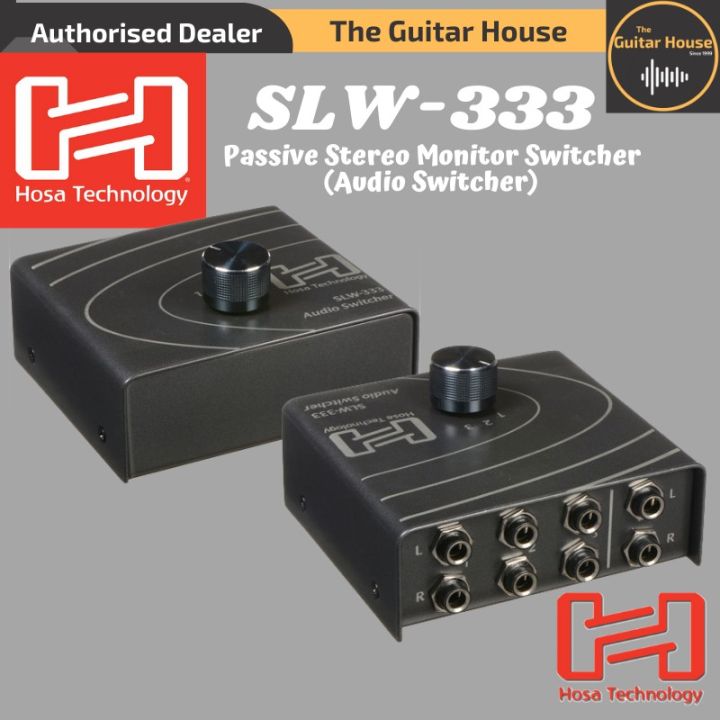 Hosa SLW-333 Passive Stereo Monitor Switcher (Audio Switcher