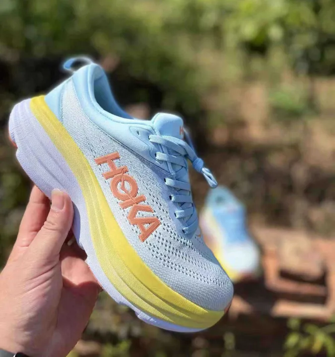 hoka blue yellow