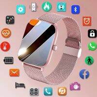 LIGE Call Smart Watch ผู้หญิง Custom Dial Smartwatch สําหรับ Android IOS นาฬิกาเพลง Bluetooth กันน้ํานาฬิกาสร้อยข้อมือแบบสัมผัสเต็มรูปแบบ