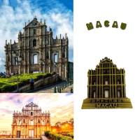 Macau สถานที่ท่องเที่ยว แลนด์มาร์คที่สำคัญ แม่เหล็กแผ่นโลหะ ของที่ระลึก ของฝากสำหรับนักเดินทาง ของขวัญแทนความทรงจำที่ดี