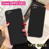 [ส่งจากไทย] Case OPPO A83 เคสโทรศัพท์ออฟโบ้ a83 เคสนิ่ม tpu เคสสีดําสีแดง เคสซิลิโคน