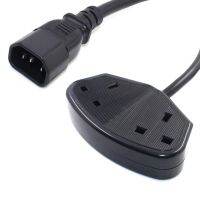 （A TOOT） UKExtensionCable IEC320 C14ชายเสียบ2 X หญิงซ็อกเก็ตสอดคล้องสำหรับ PDU UPS3x1.0mm ลวด1เมตร