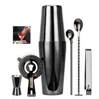 Rose 6-Piece Boston Cocktail Shaker Set,Bartender Kit,สำหรับเครื่องดื่มผสม Martini Home Bar Tools,เหมาะสำหรับผู้เริ่มต้น